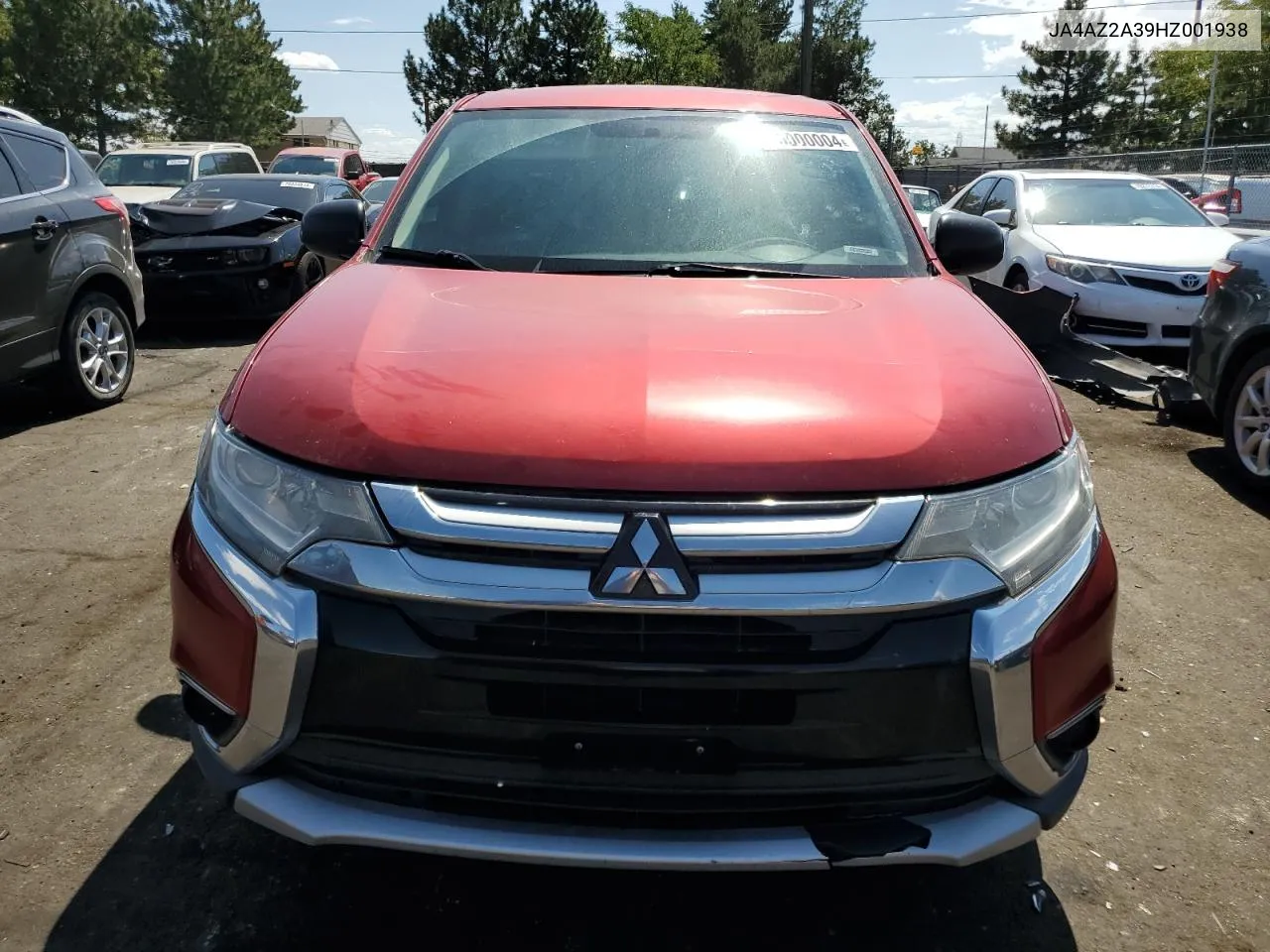 2017 Mitsubishi Outlander Es VIN: JA4AZ2A39HZ001938 Lot: 70000004