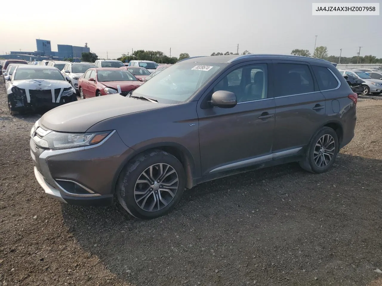 2017 Mitsubishi Outlander Gt VIN: JA4JZ4AX3HZ007958 Lot: 70339574