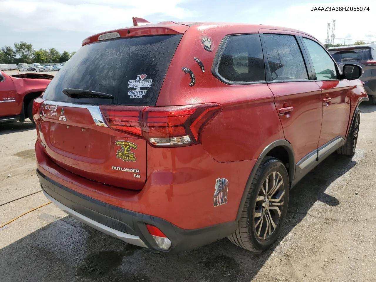 JA4AZ3A38HZ055074 2017 Mitsubishi Outlander Se