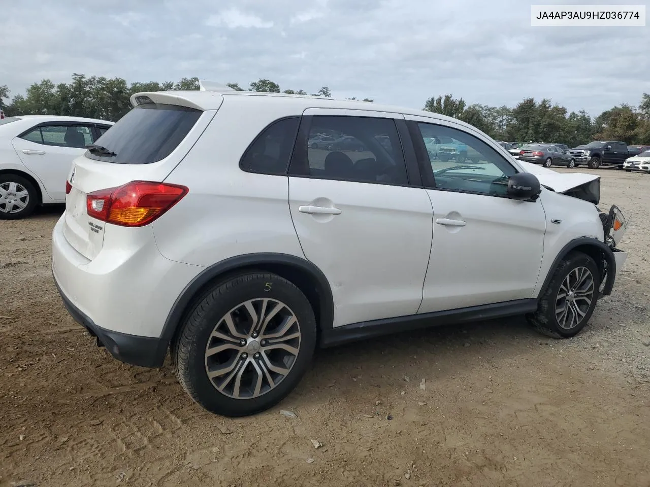 2017 Mitsubishi Outlander Sport Es VIN: JA4AP3AU9HZ036774 Lot: 71119204