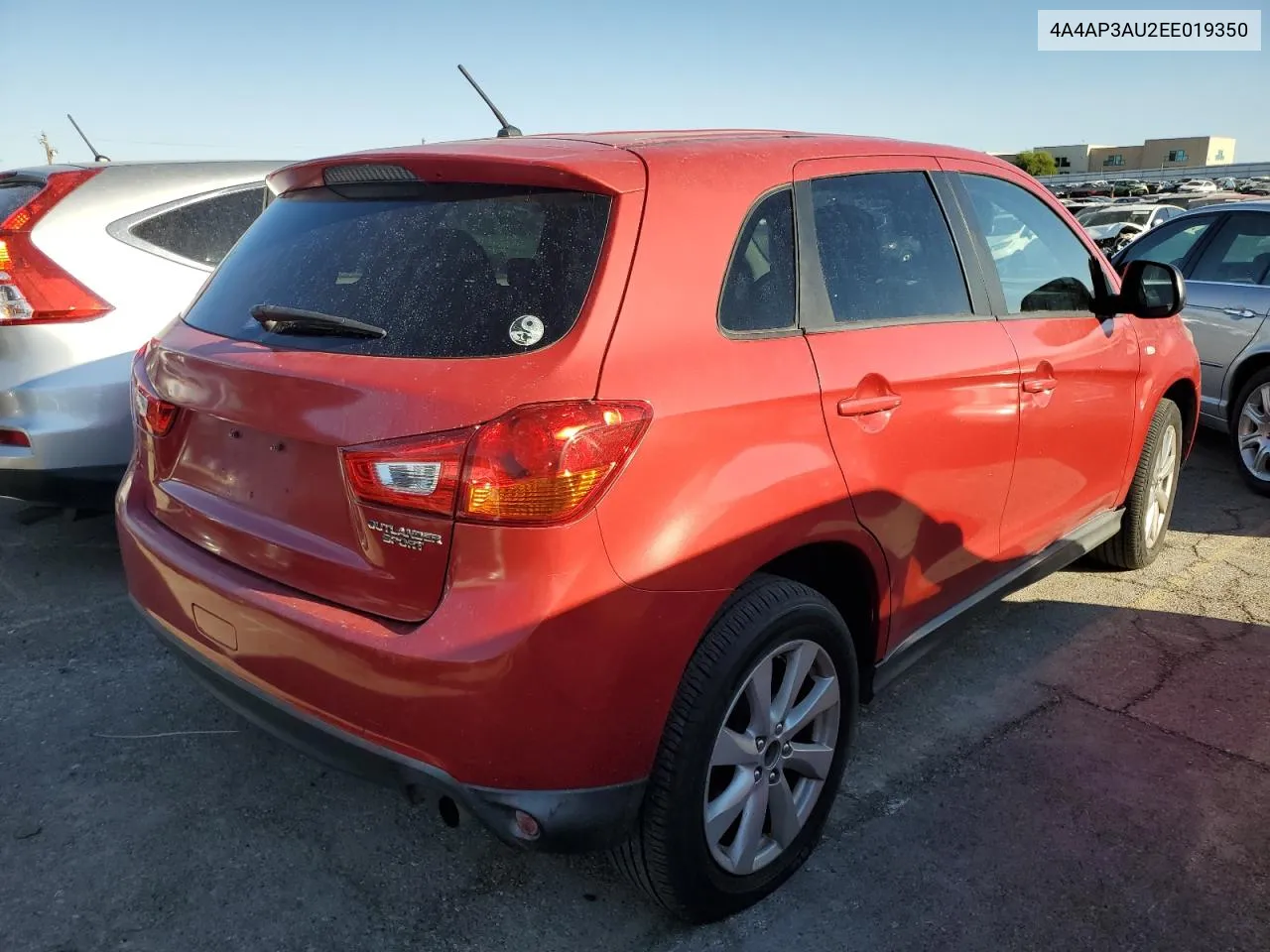 2017 Mitsubishi Outlander Sport Es VIN: 4A4AP3AU2EE019350 Lot: 71721194