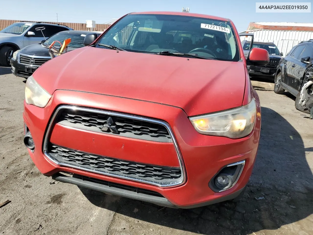 4A4AP3AU2EE019350 2017 Mitsubishi Outlander Sport Es