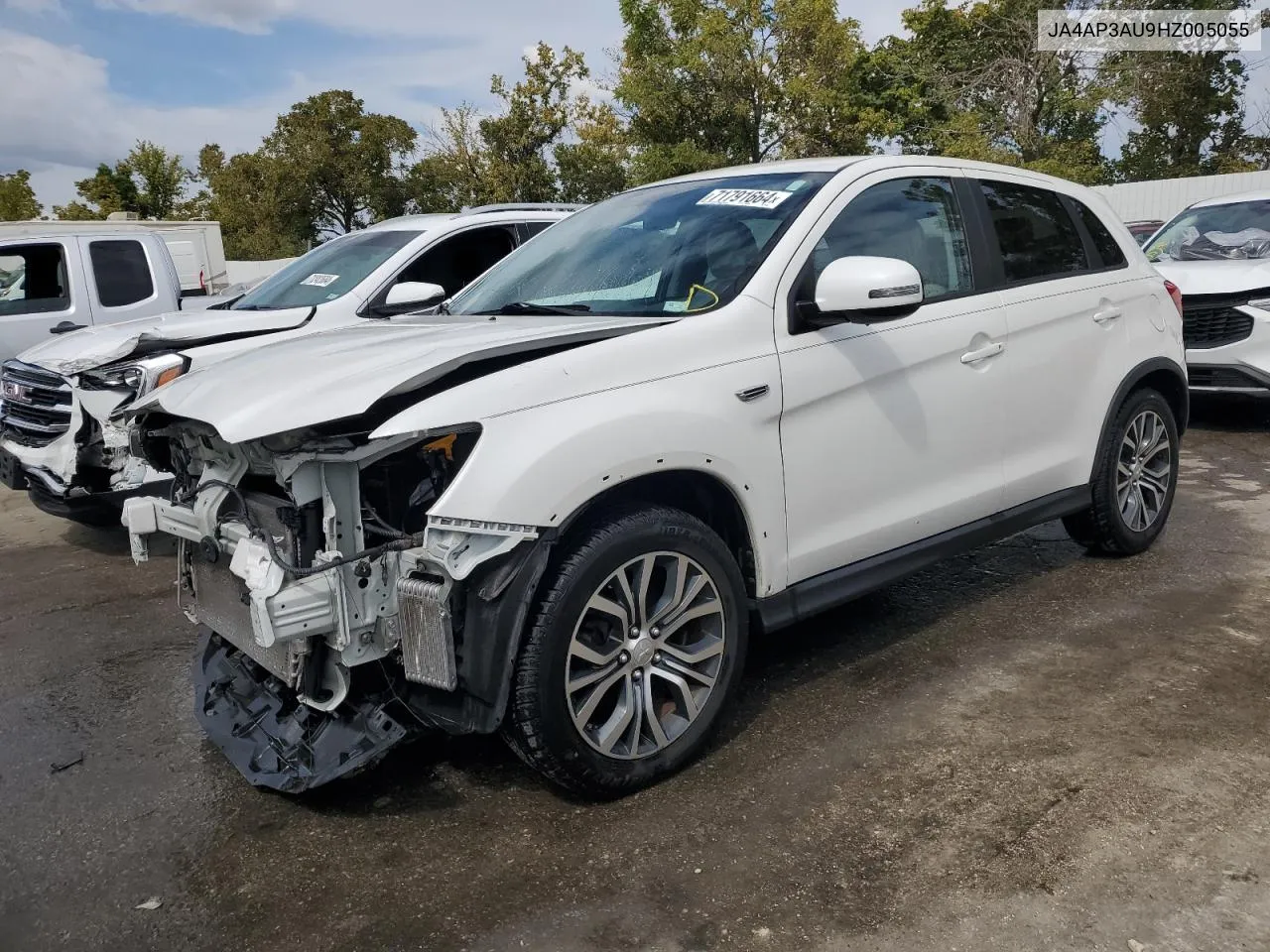 2017 Mitsubishi Outlander Sport Es VIN: JA4AP3AU9HZ005055 Lot: 71791664