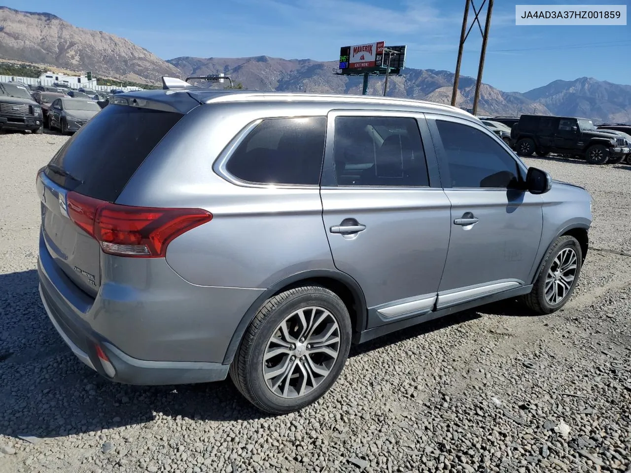 2017 Mitsubishi Outlander Se VIN: JA4AD3A37HZ001859 Lot: 71822494