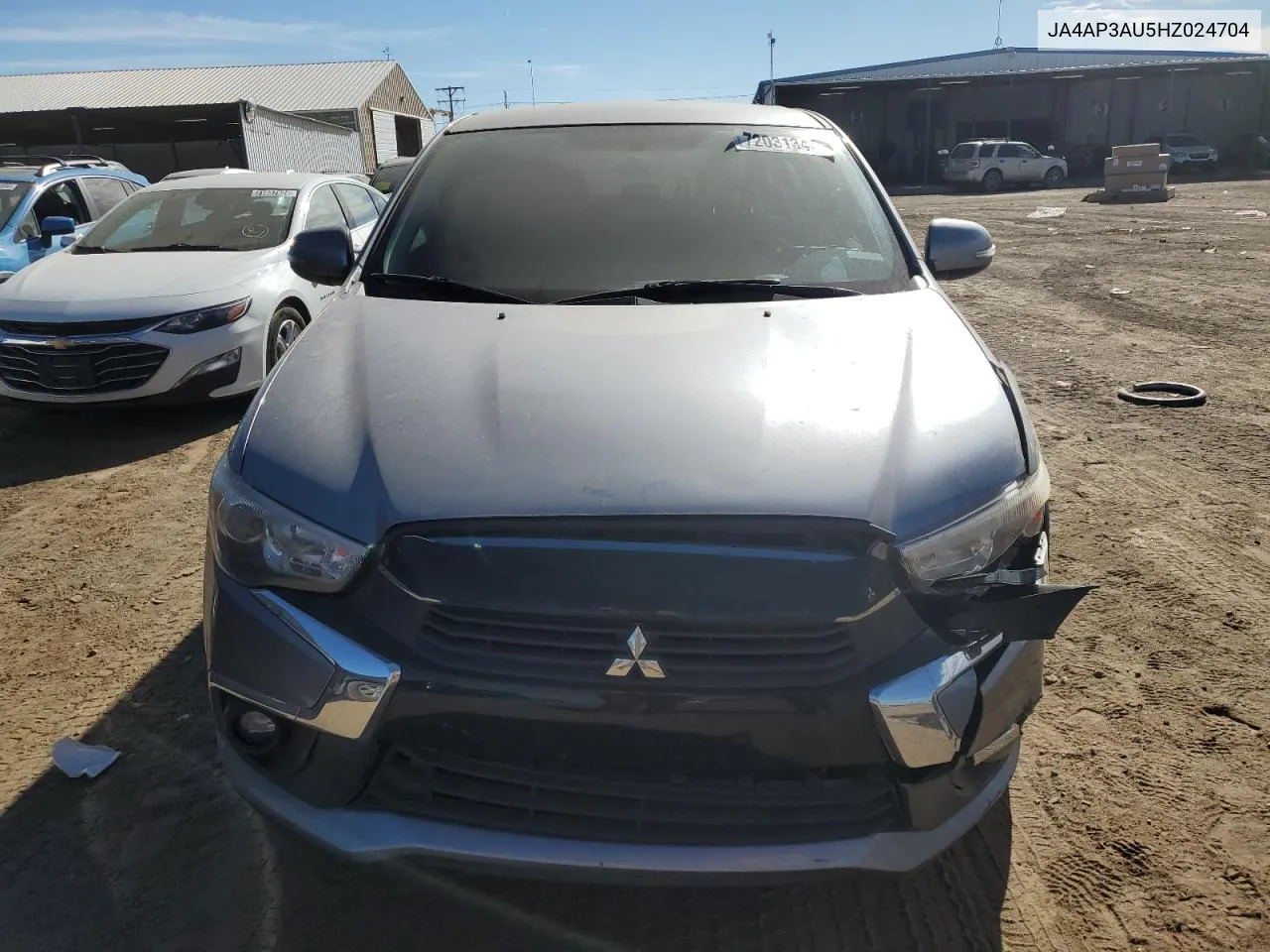 2017 Mitsubishi Outlander Sport Es VIN: JA4AP3AU5HZ024704 Lot: 72031344