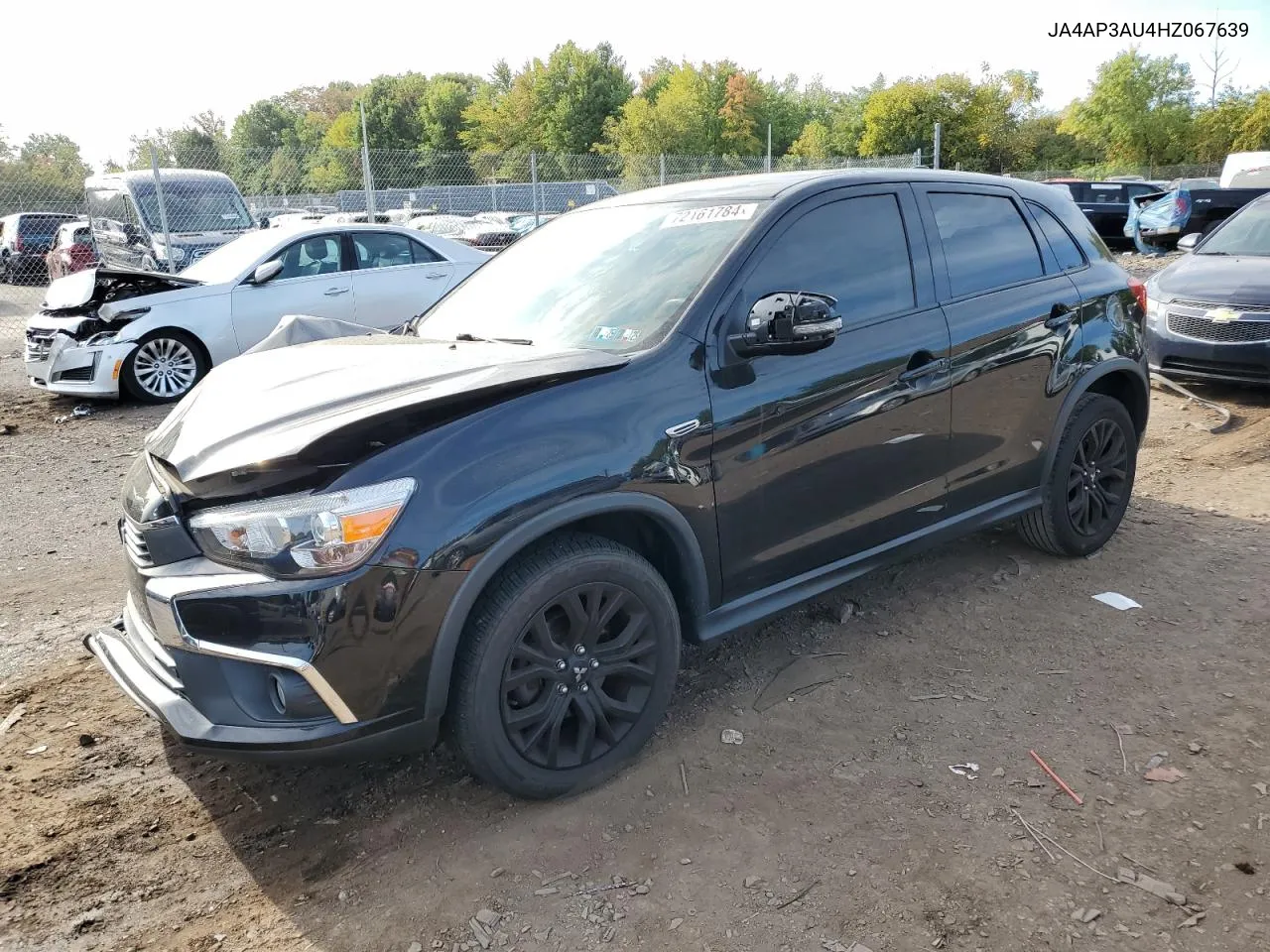 2017 Mitsubishi Outlander Sport Es VIN: JA4AP3AU4HZ067639 Lot: 72161784