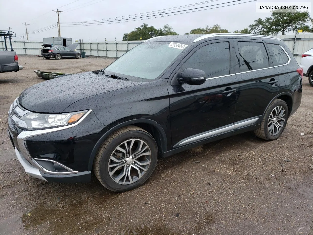 2017 Mitsubishi Outlander Se VIN: JA4AD3A38HZ025796 Lot: 72956454