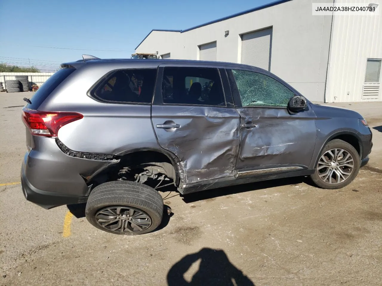 2017 Mitsubishi Outlander Es VIN: JA4AD2A38HZ040731 Lot: 72984324