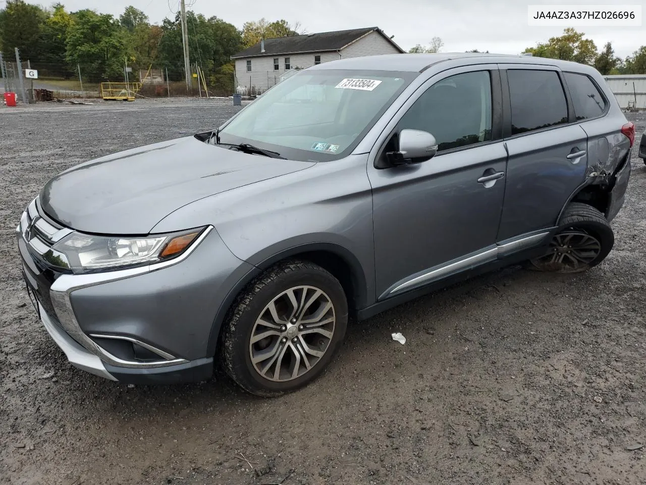 2017 Mitsubishi Outlander Se VIN: JA4AZ3A37HZ026696 Lot: 73133504