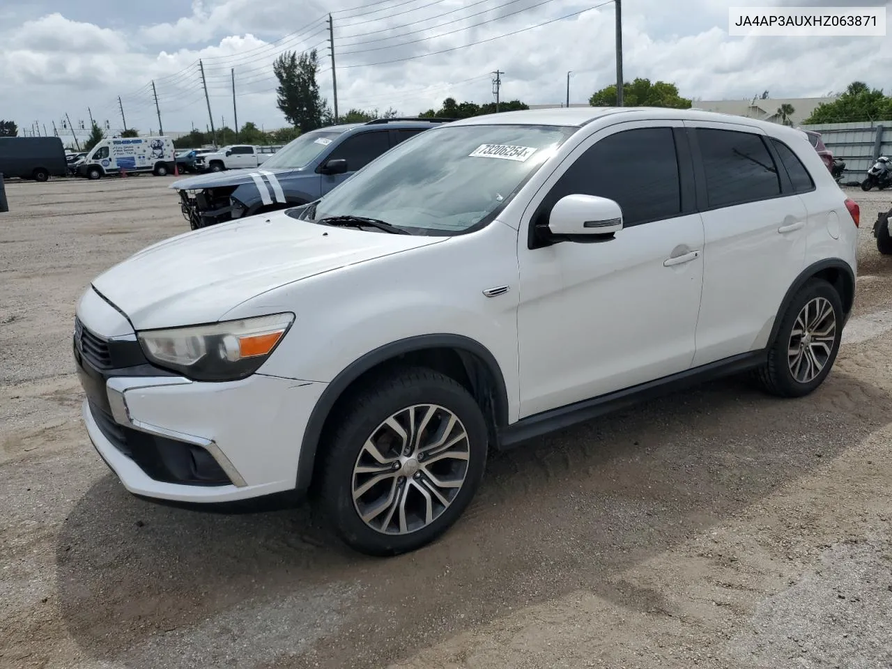 2017 Mitsubishi Outlander Sport Es VIN: JA4AP3AUXHZ063871 Lot: 73206254