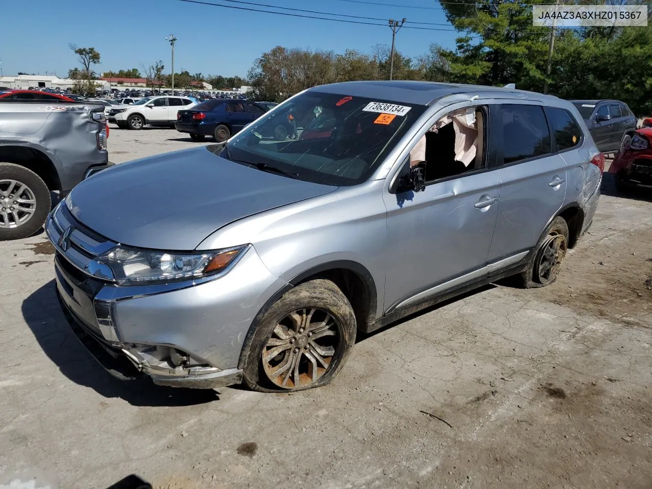 2017 Mitsubishi Outlander Se VIN: JA4AZ3A3XHZ015367 Lot: 73638134