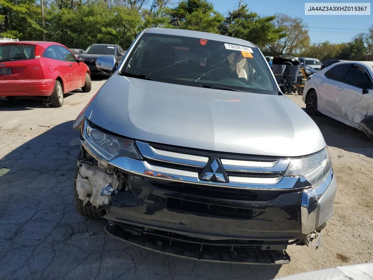 2017 Mitsubishi Outlander Se VIN: JA4AZ3A3XHZ015367 Lot: 73638134