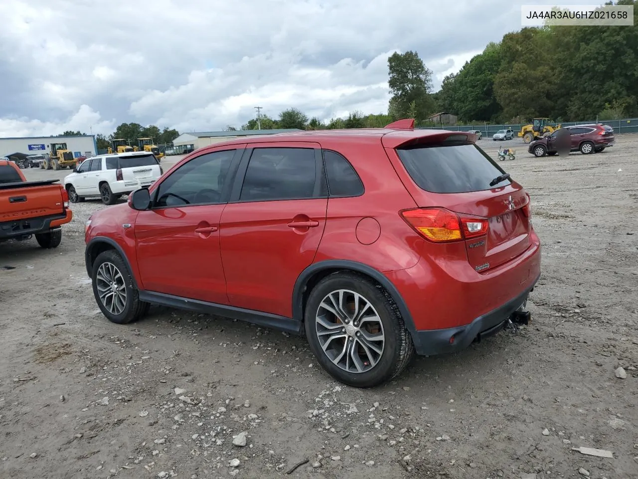 2017 Mitsubishi Outlander Sport Es VIN: JA4AR3AU6HZ021658 Lot: 73709354