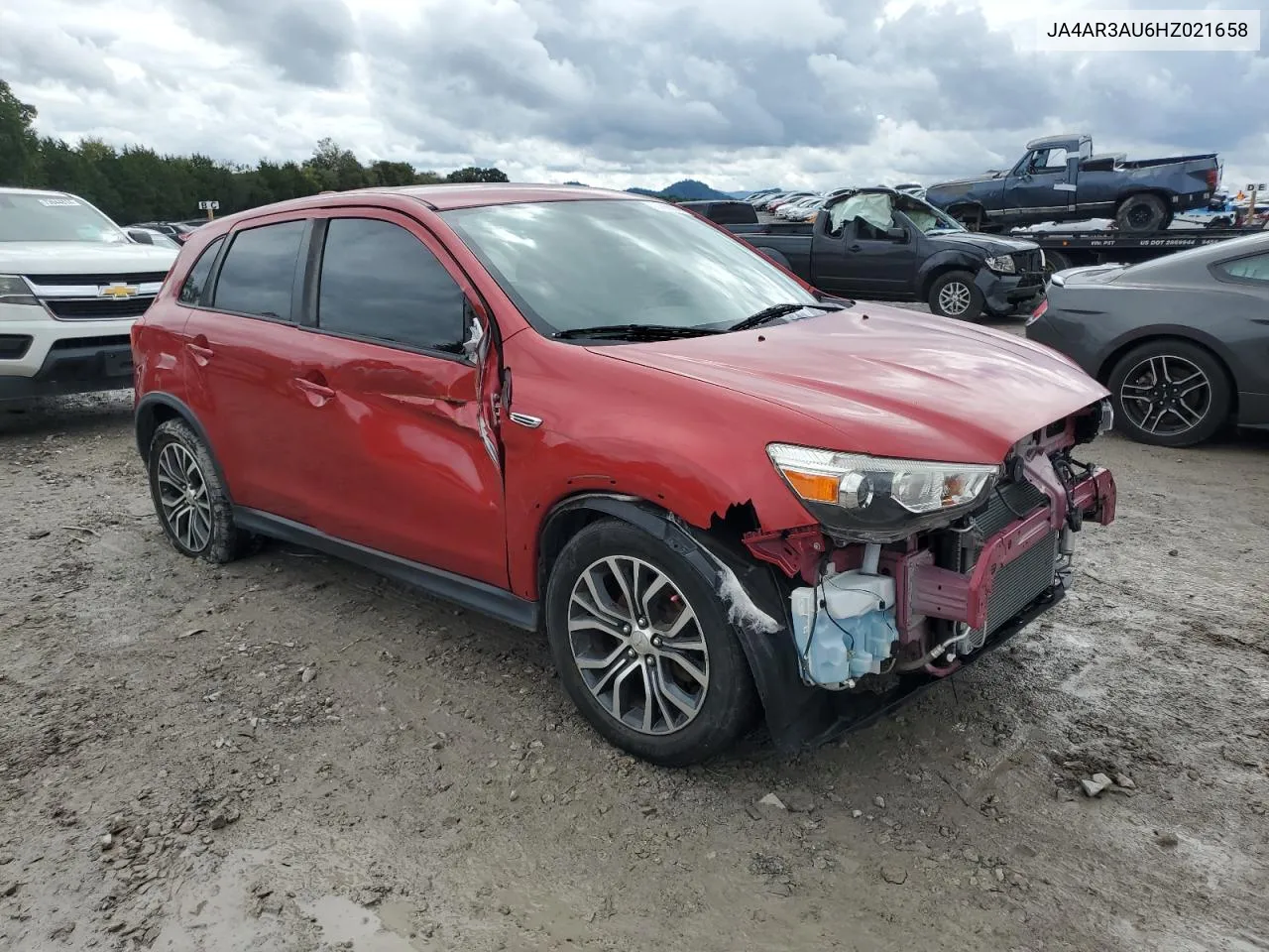 2017 Mitsubishi Outlander Sport Es VIN: JA4AR3AU6HZ021658 Lot: 73709354