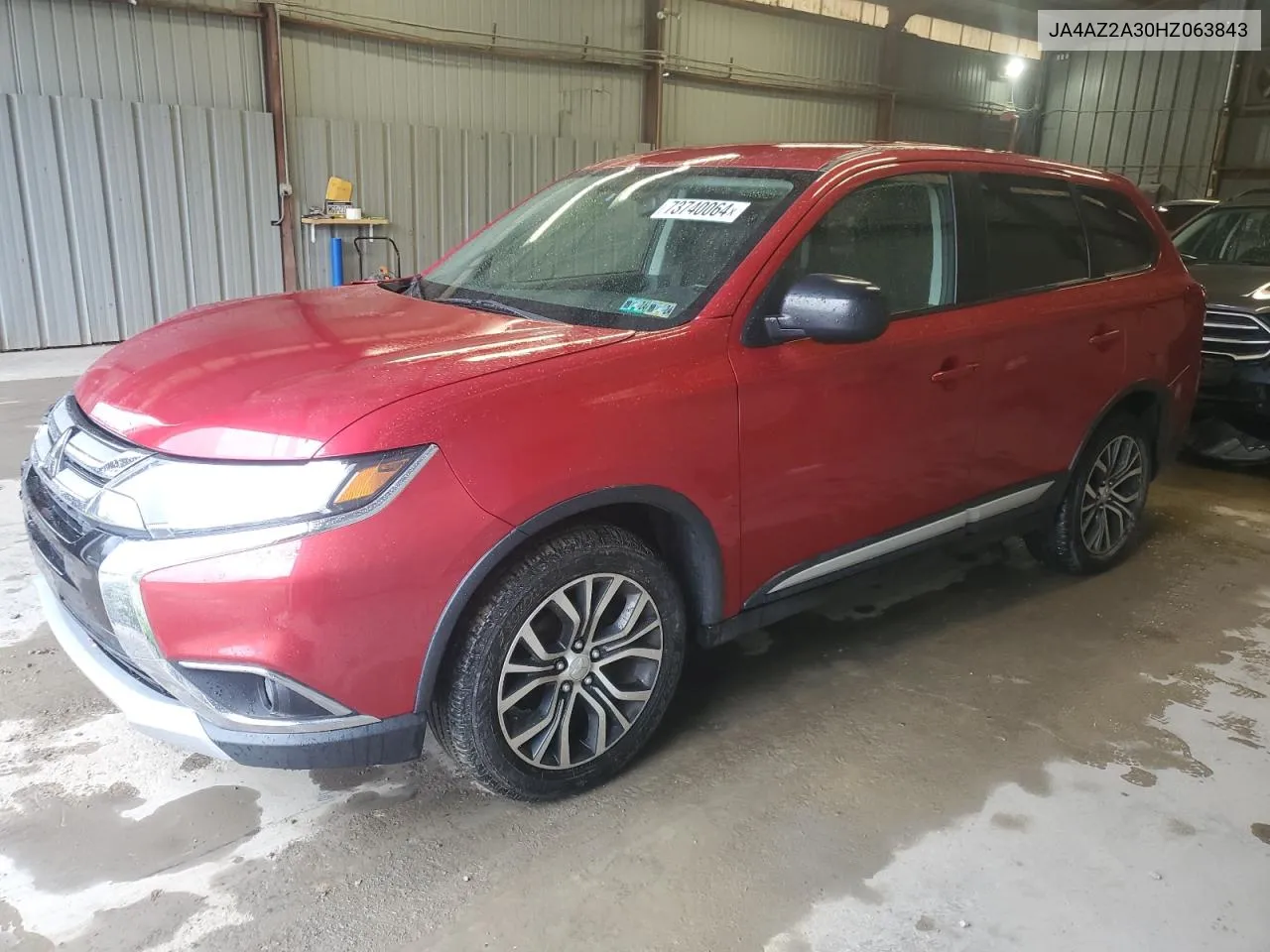 2017 Mitsubishi Outlander Es VIN: JA4AZ2A30HZ063843 Lot: 73740064