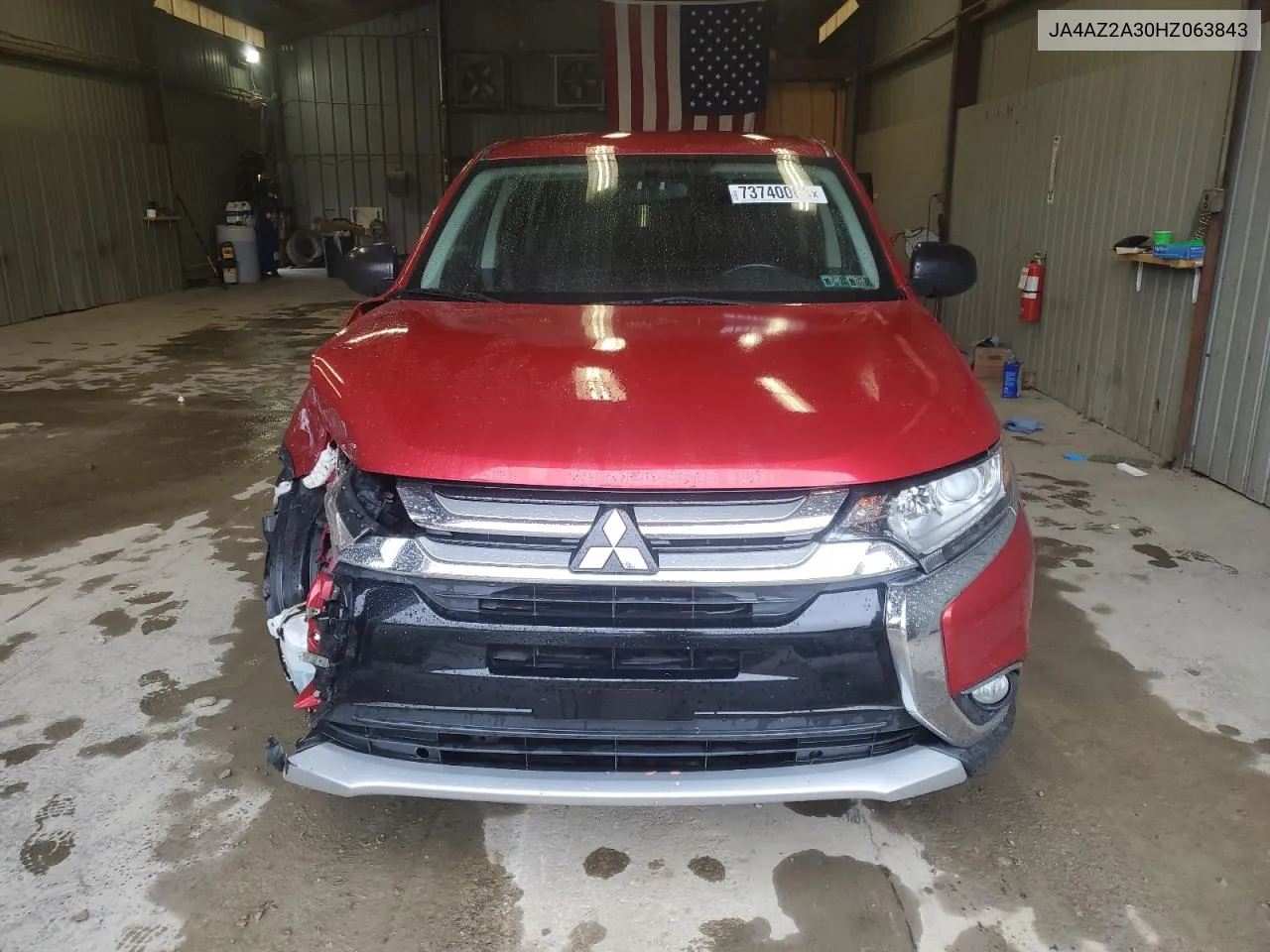 2017 Mitsubishi Outlander Es VIN: JA4AZ2A30HZ063843 Lot: 73740064