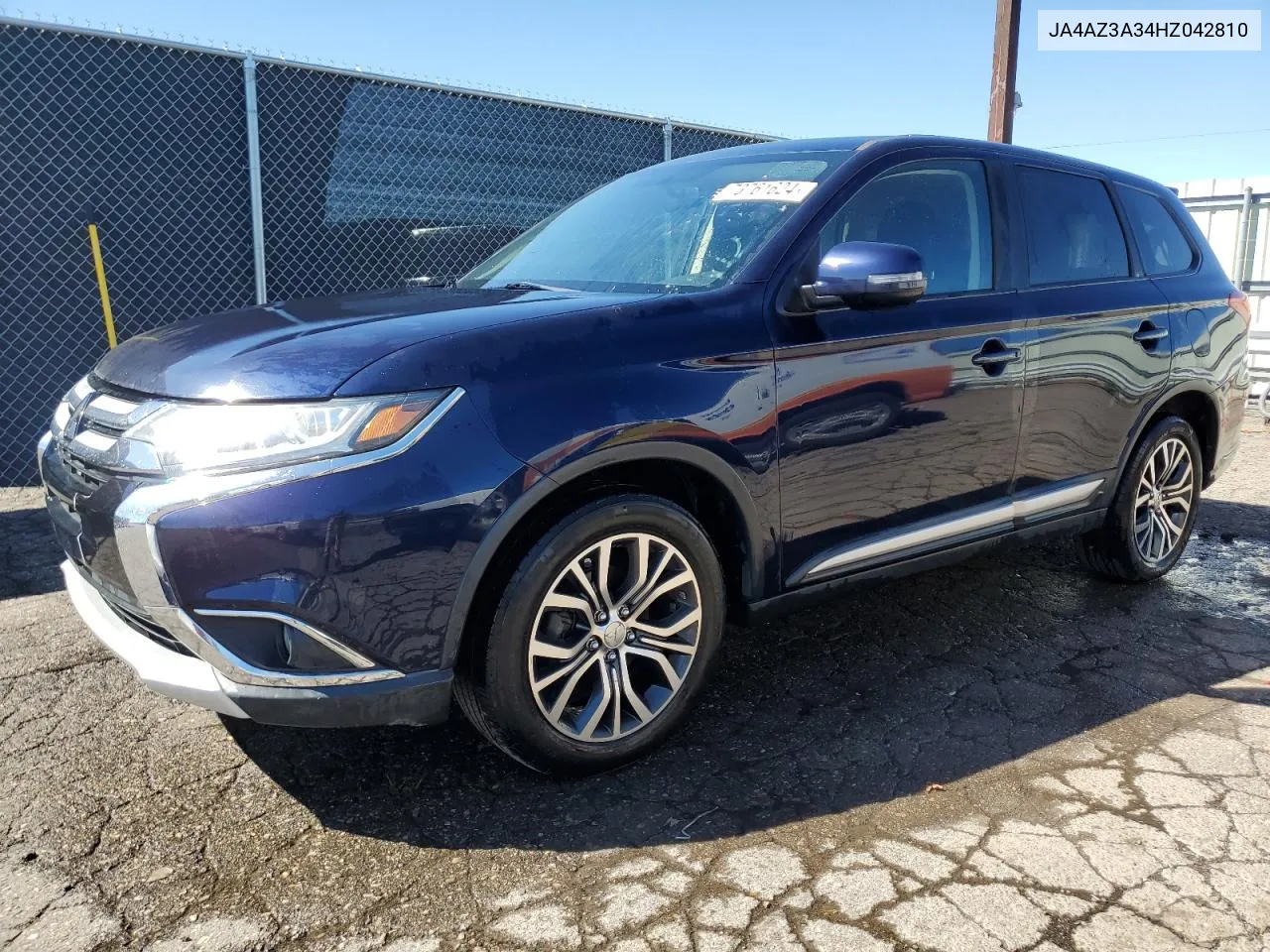 2017 Mitsubishi Outlander Se VIN: JA4AZ3A34HZ042810 Lot: 73761624