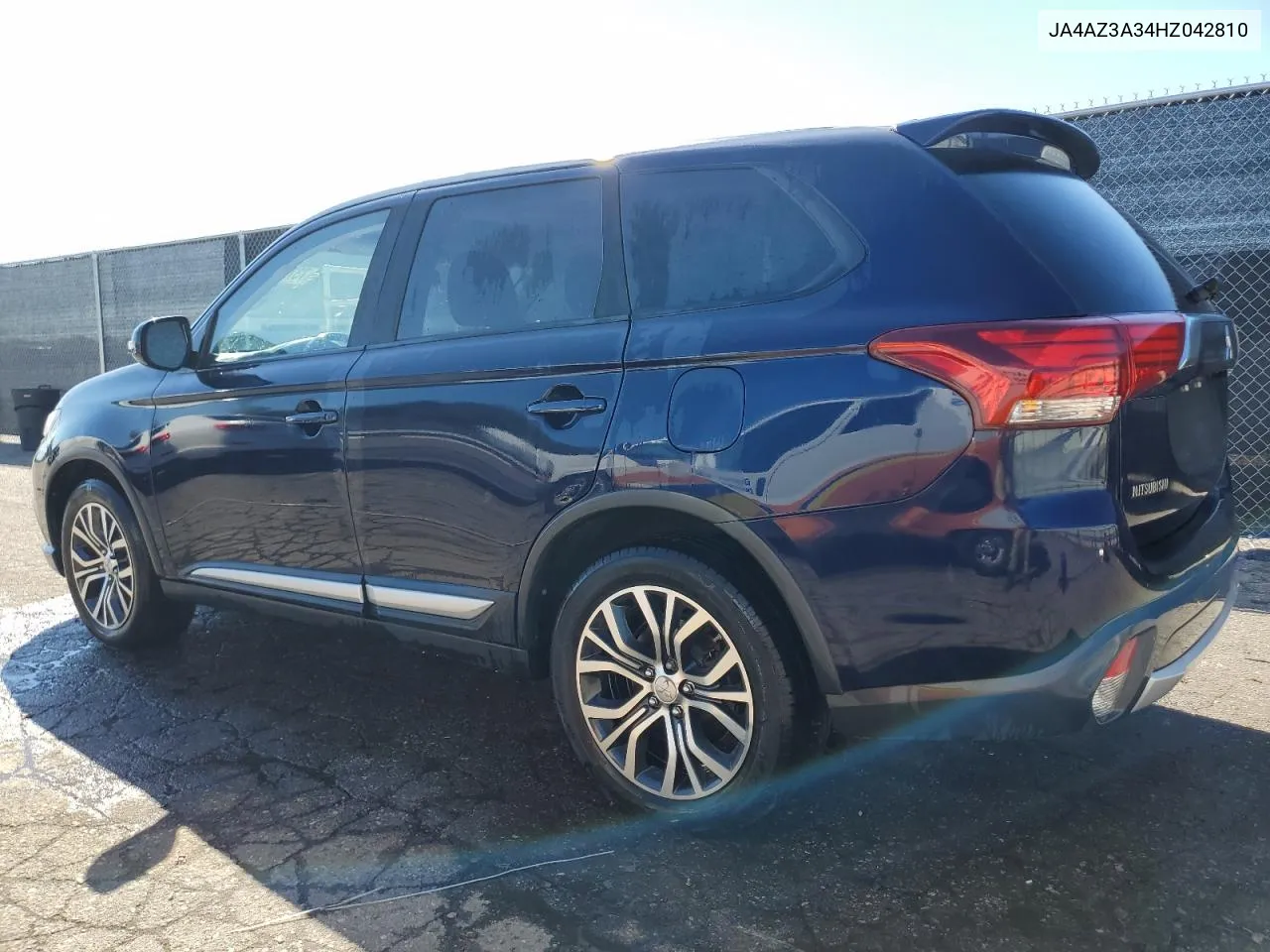 2017 Mitsubishi Outlander Se VIN: JA4AZ3A34HZ042810 Lot: 73761624