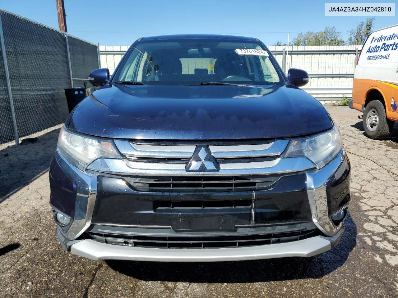 2017 Mitsubishi Outlander Se VIN: JA4AZ3A34HZ042810 Lot: 73761624