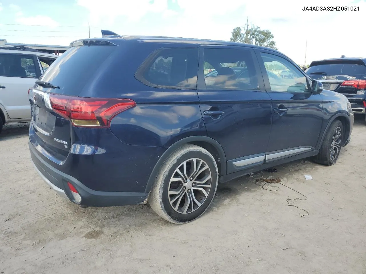 2017 Mitsubishi Outlander Se VIN: JA4AD3A32HZ051021 Lot: 73771854