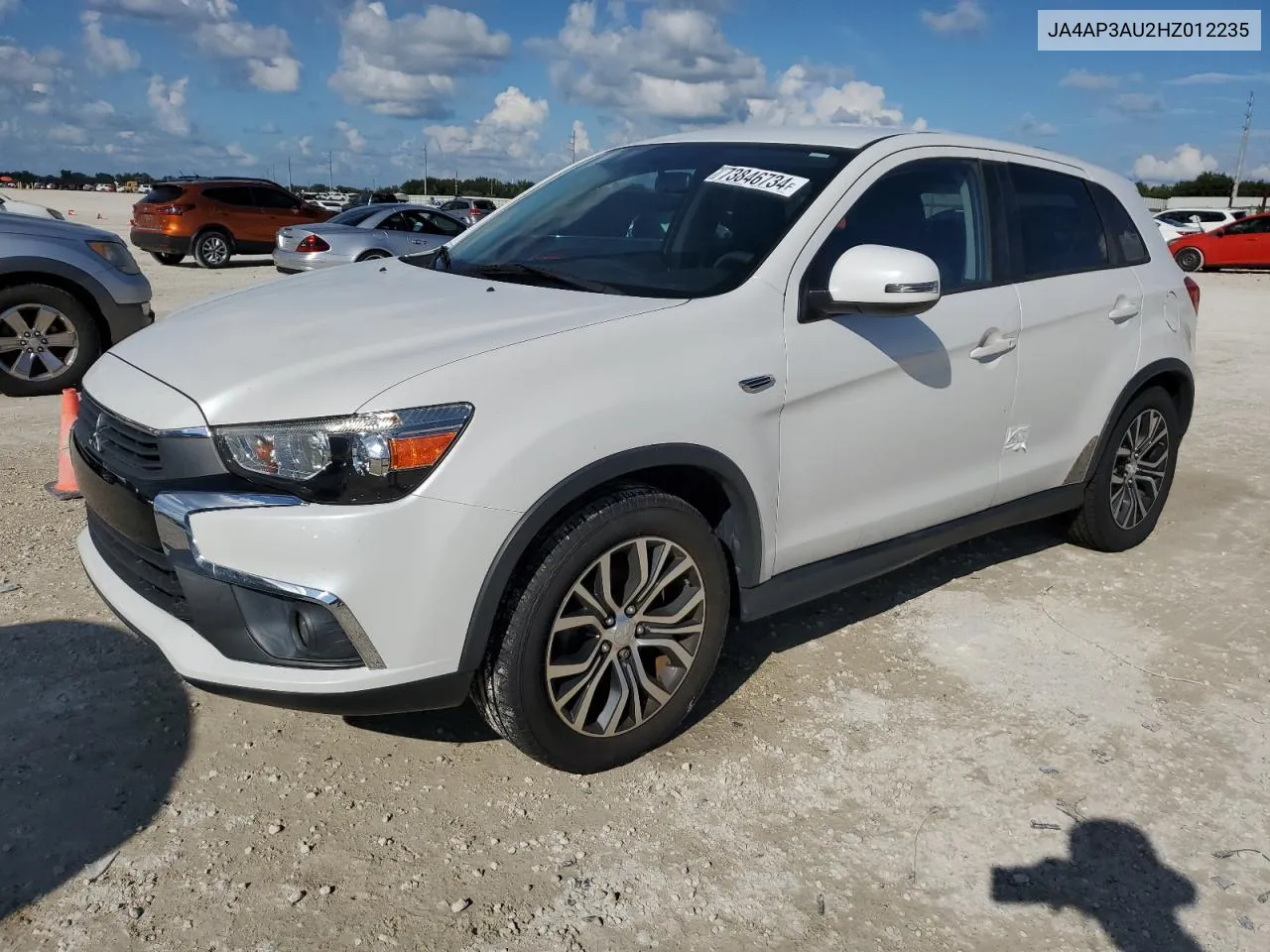 2017 Mitsubishi Outlander Sport Es VIN: JA4AP3AU2HZ012235 Lot: 73846734