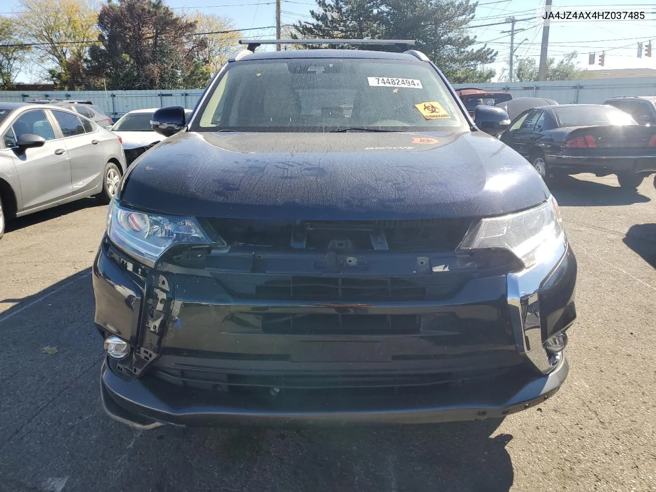 2017 Mitsubishi Outlander Gt VIN: JA4JZ4AX4HZ037485 Lot: 74482494