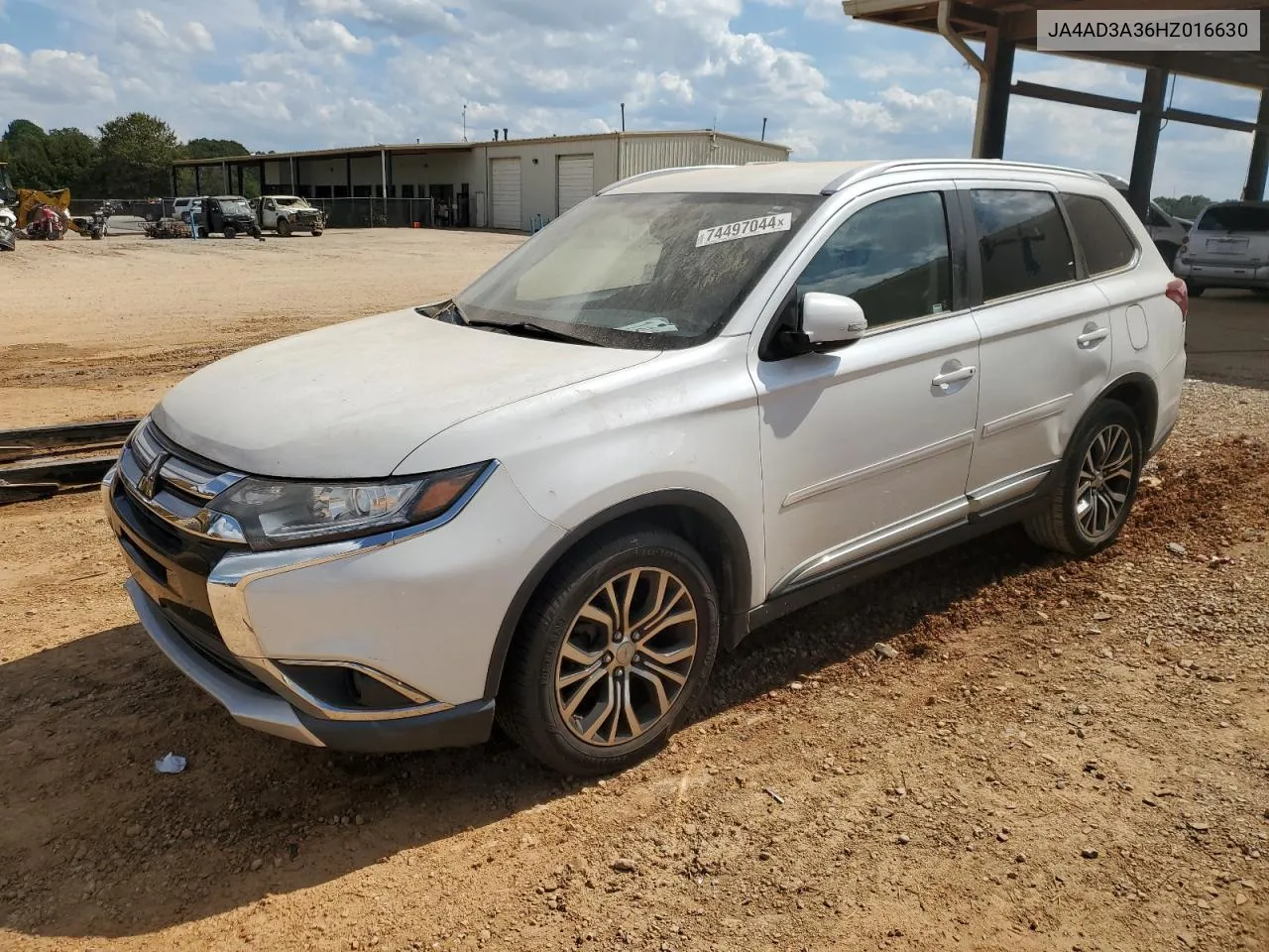 2017 Mitsubishi Outlander Se VIN: JA4AD3A36HZ016630 Lot: 74497044