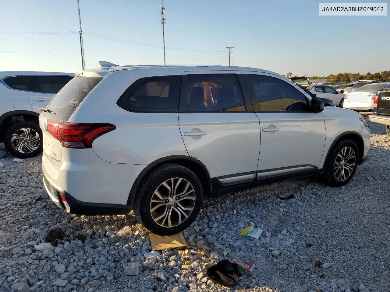 2017 Mitsubishi Outlander Es VIN: JA4AD2A38HZ049042 Lot: 74911504