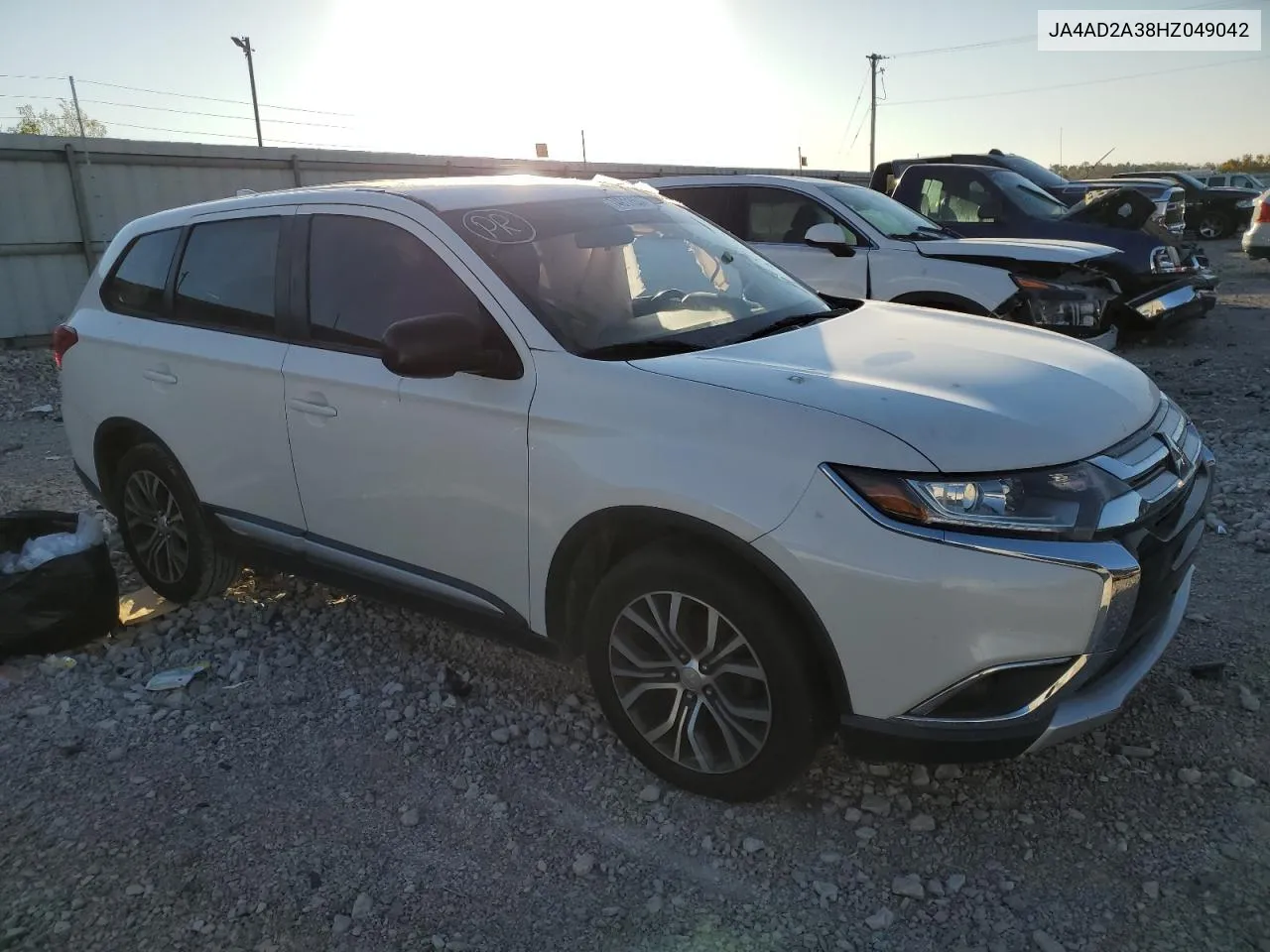 2017 Mitsubishi Outlander Es VIN: JA4AD2A38HZ049042 Lot: 74911504