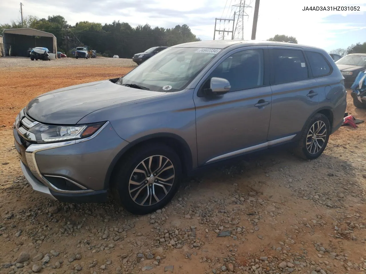 2017 Mitsubishi Outlander Se VIN: JA4AD3A31HZ031052 Lot: 74947734