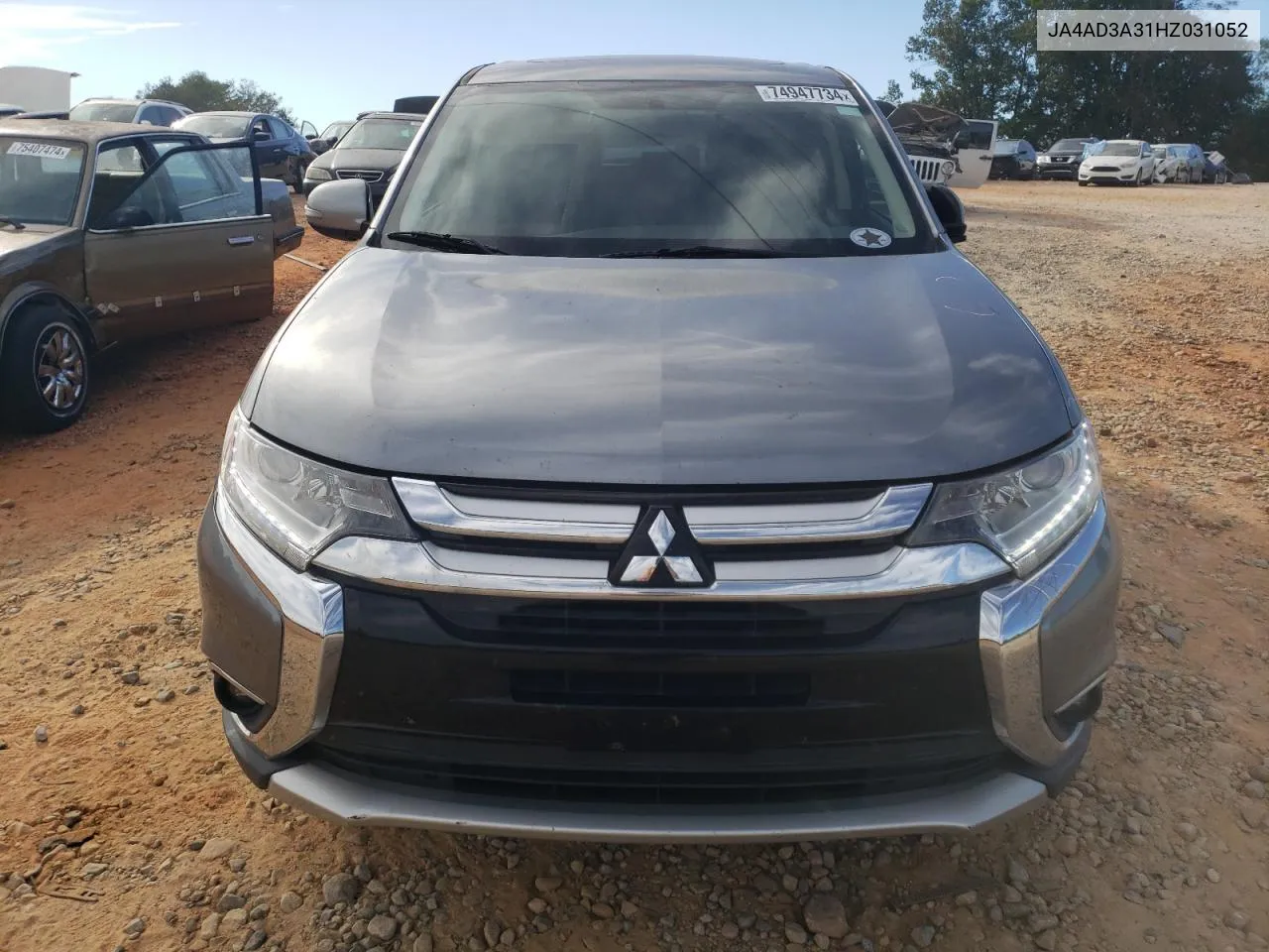 2017 Mitsubishi Outlander Se VIN: JA4AD3A31HZ031052 Lot: 74947734