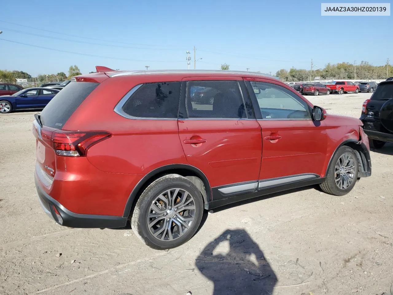 2017 Mitsubishi Outlander Se VIN: JA4AZ3A30HZ020139 Lot: 75004154