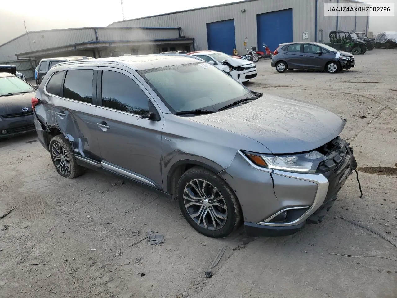 2017 Mitsubishi Outlander Gt VIN: JA4JZ4AX0HZ002796 Lot: 75024154