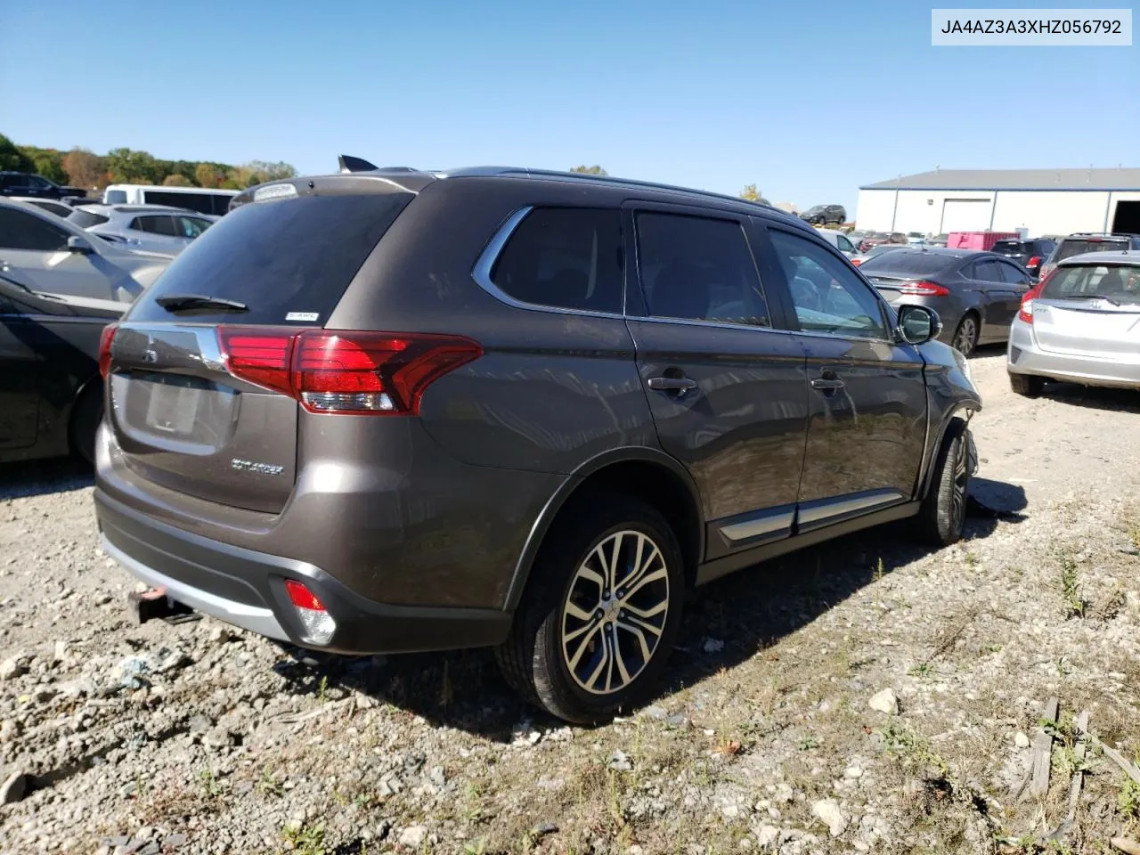 2017 Mitsubishi Outlander Se VIN: JA4AZ3A3XHZ056792 Lot: 75096964