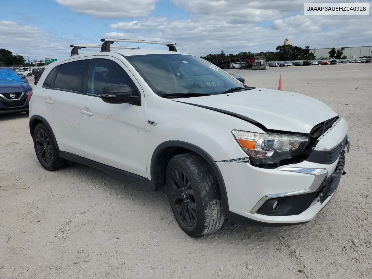 2017 Mitsubishi Outlander Sport Es VIN: JA4AP3AU8HZ040928 Lot: 75342364