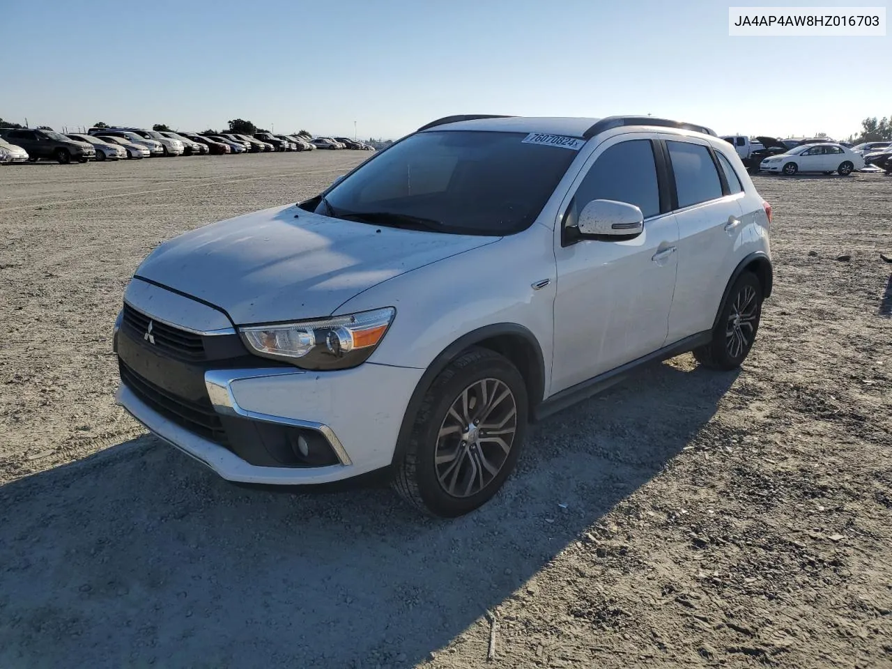 2017 Mitsubishi Outlander Sport Sel VIN: JA4AP4AW8HZ016703 Lot: 76070824