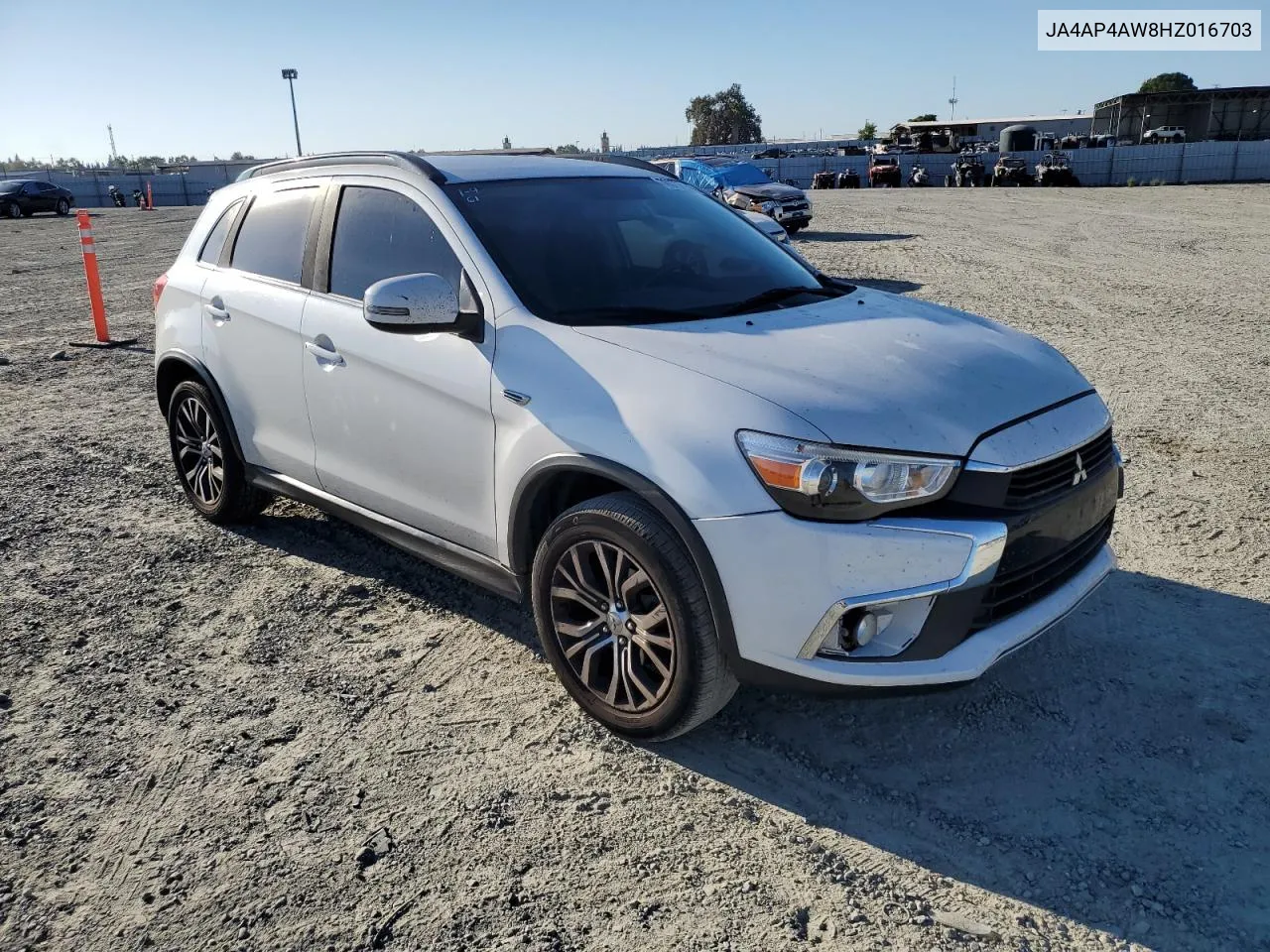 2017 Mitsubishi Outlander Sport Sel VIN: JA4AP4AW8HZ016703 Lot: 76070824