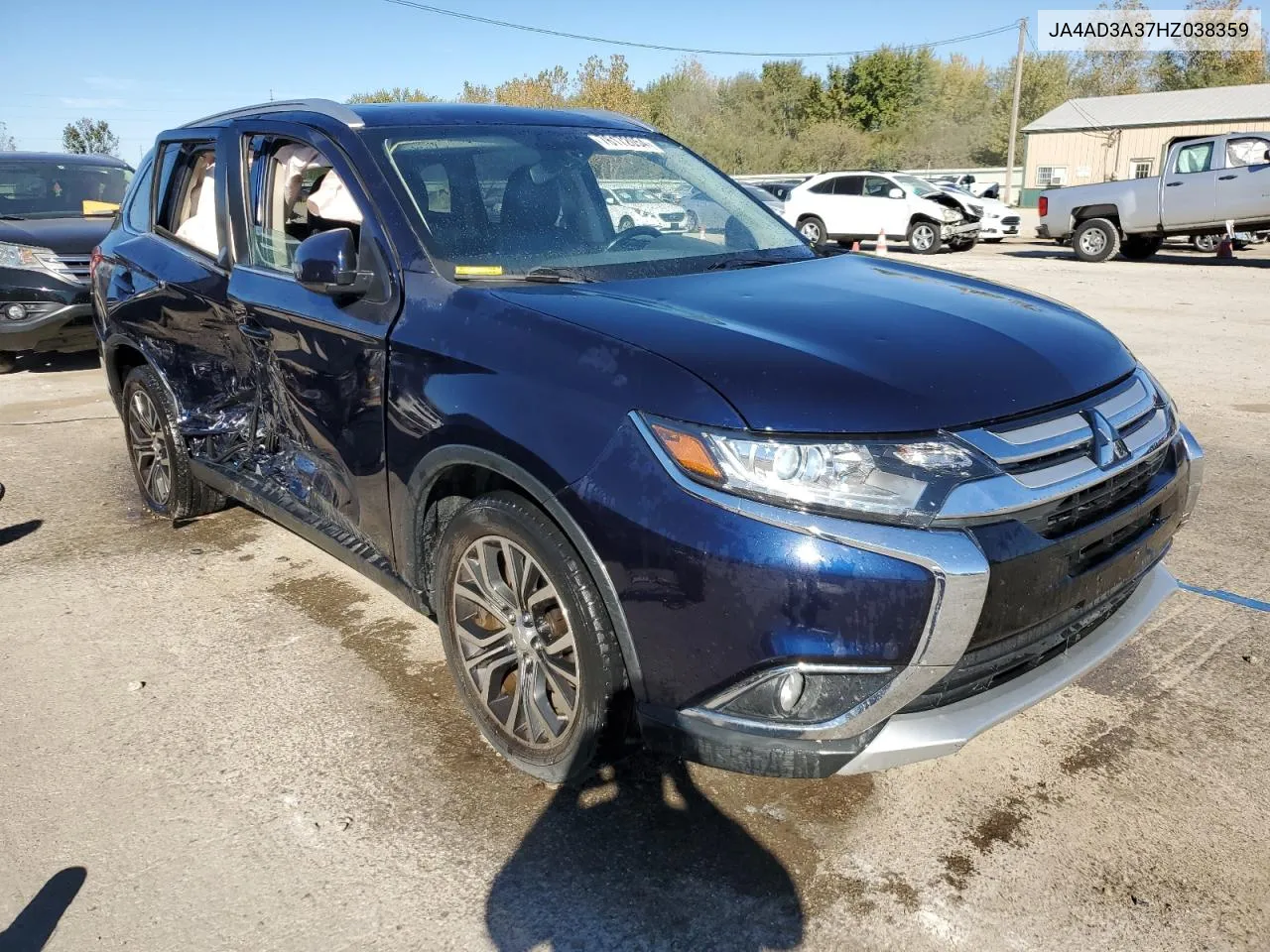 2017 Mitsubishi Outlander Se VIN: JA4AD3A37HZ038359 Lot: 76172054