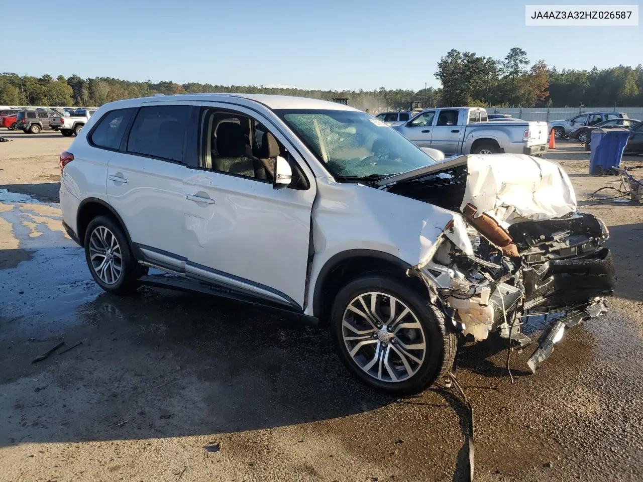 2017 Mitsubishi Outlander Se VIN: JA4AZ3A32HZ026587 Lot: 76316124