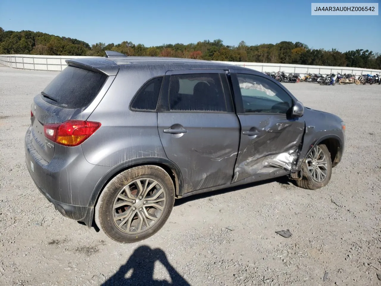 2017 Mitsubishi Outlander Sport Es VIN: JA4AR3AU0HZ006542 Lot: 76731064