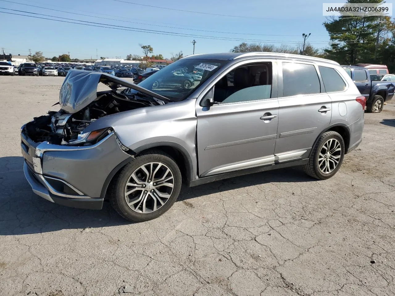 2017 Mitsubishi Outlander Se VIN: JA4AD3A32HZ006399 Lot: 76767044