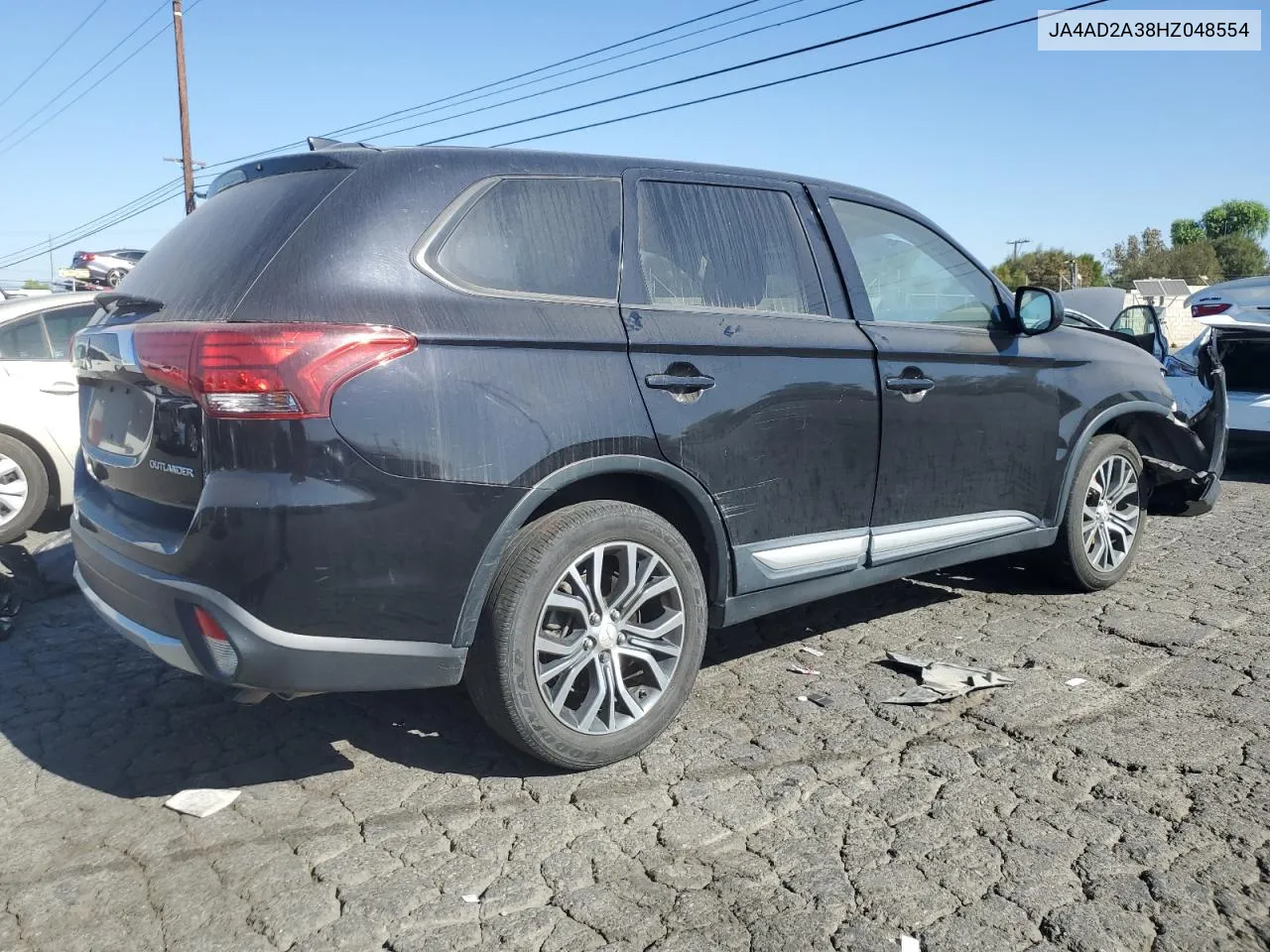 2017 Mitsubishi Outlander Es VIN: JA4AD2A38HZ048554 Lot: 77445224