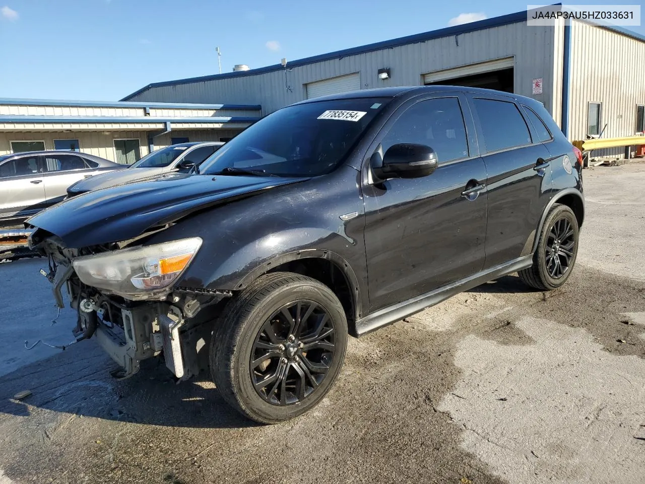 2017 Mitsubishi Outlander Sport Es VIN: JA4AP3AU5HZ033631 Lot: 77835154