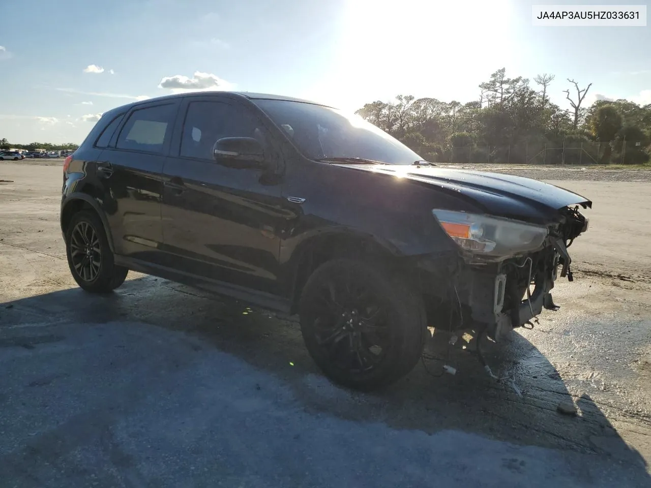 2017 Mitsubishi Outlander Sport Es VIN: JA4AP3AU5HZ033631 Lot: 77835154