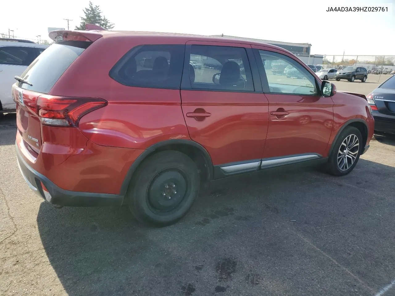 2017 Mitsubishi Outlander Se VIN: JA4AD3A39HZ029761 Lot: 78075124