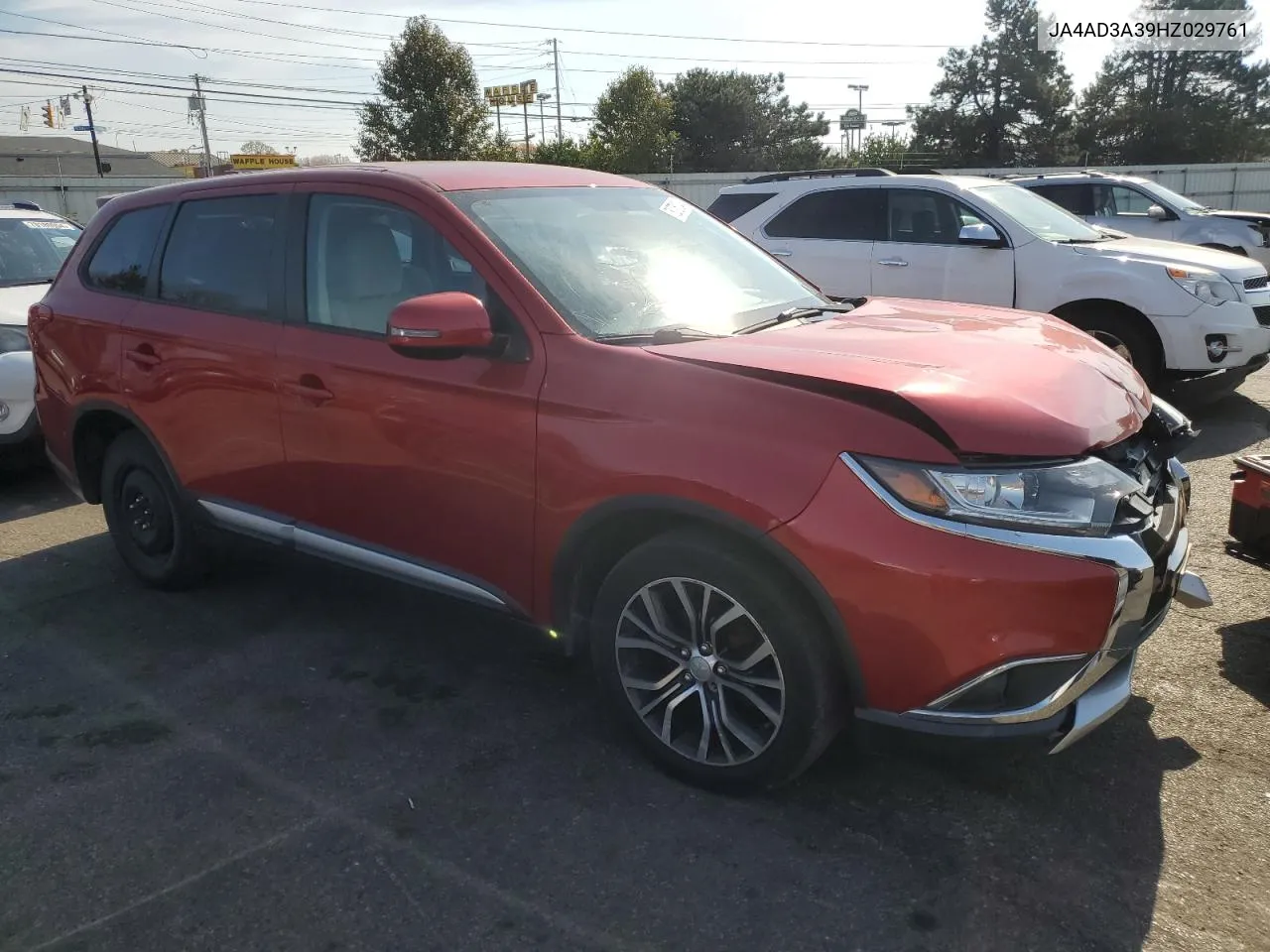 2017 Mitsubishi Outlander Se VIN: JA4AD3A39HZ029761 Lot: 78075124