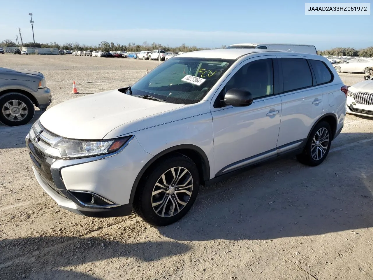 2017 Mitsubishi Outlander Es VIN: JA4AD2A33HZ061972 Lot: 78597894