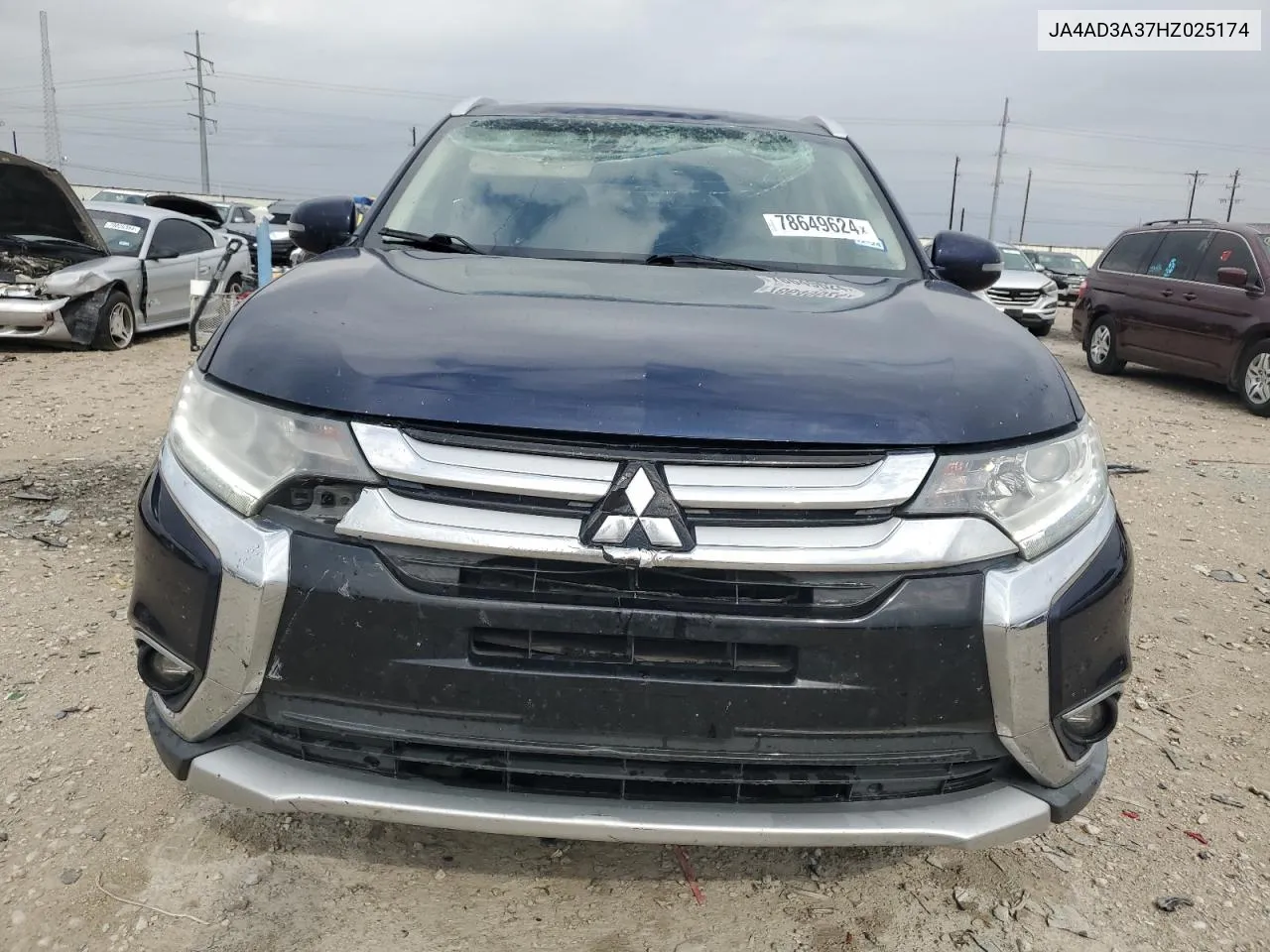 2017 Mitsubishi Outlander Se VIN: JA4AD3A37HZ025174 Lot: 78649624