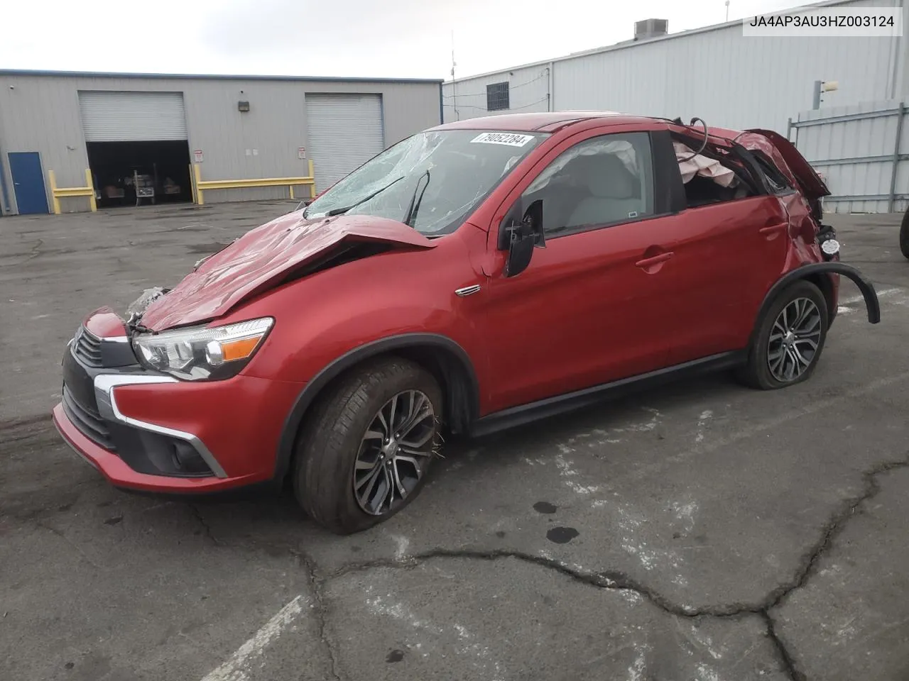 2017 Mitsubishi Outlander Sport Es VIN: JA4AP3AU3HZ003124 Lot: 79052284