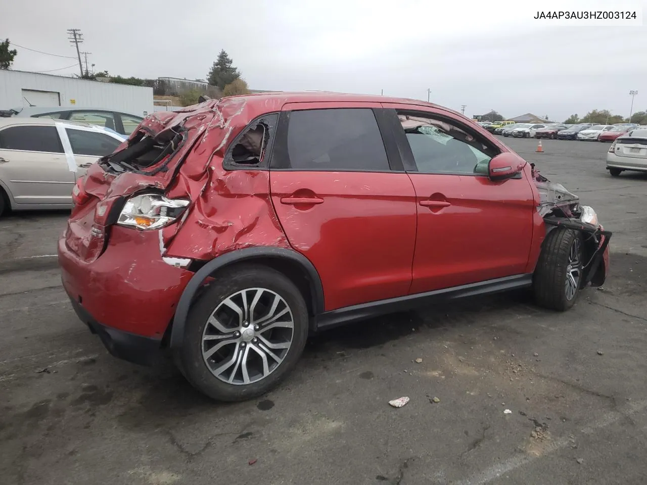 2017 Mitsubishi Outlander Sport Es VIN: JA4AP3AU3HZ003124 Lot: 79052284